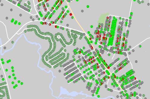 Map of lead service lines
